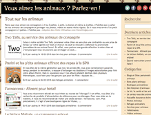Tablet Screenshot of mon-animal.net